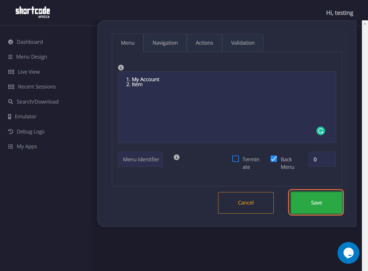 Step 6 screenshot