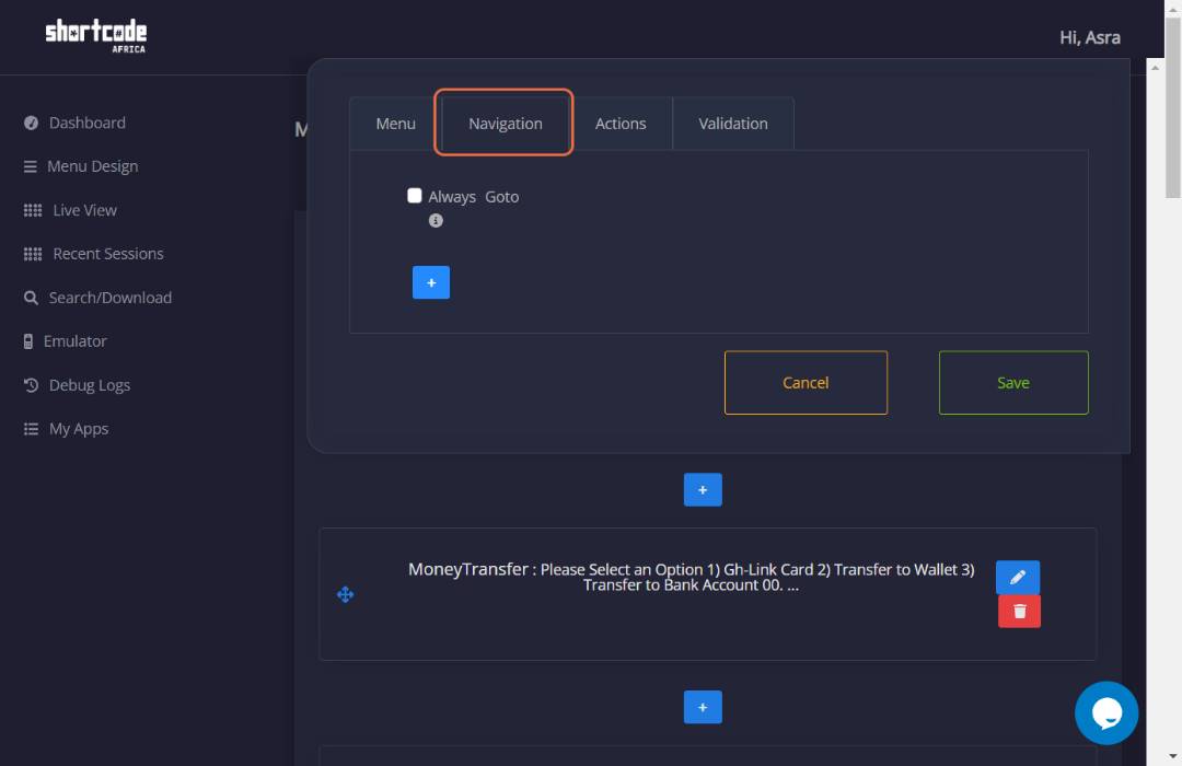 Step 1 screenshot