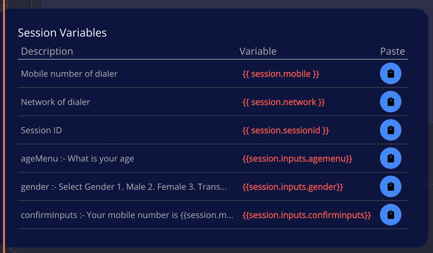 Retrieve Inputs
