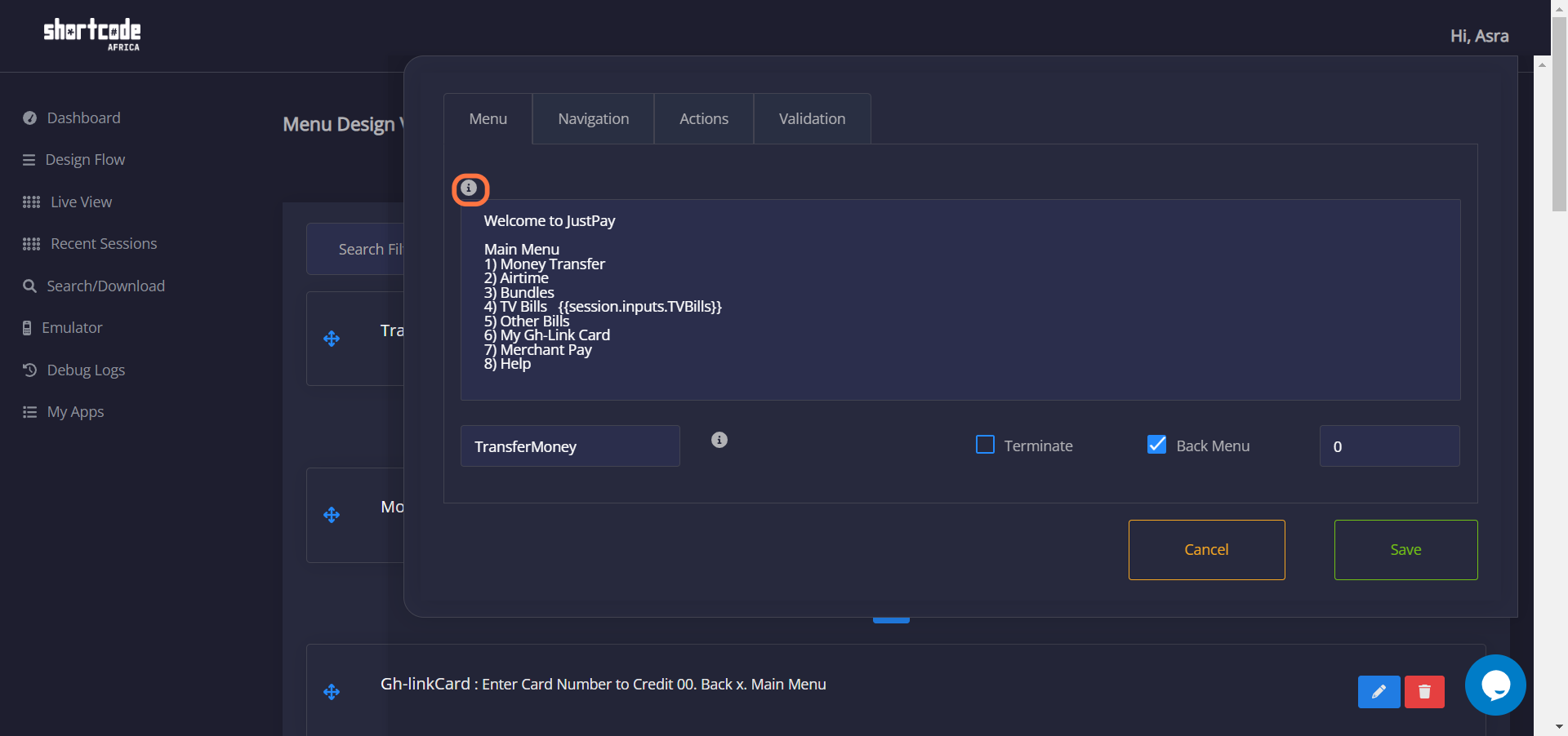 Step 1 screenshot